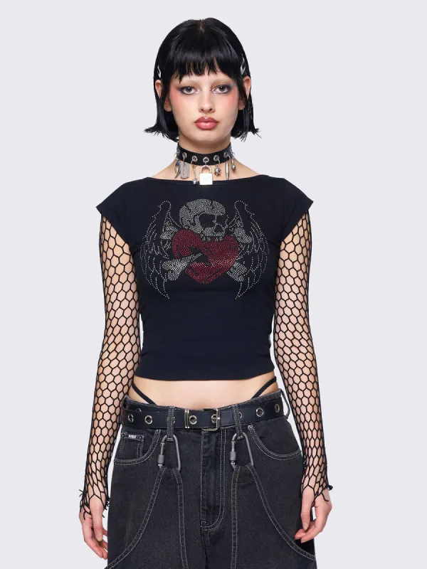 Skulled Love T-shirt sold by Minga London