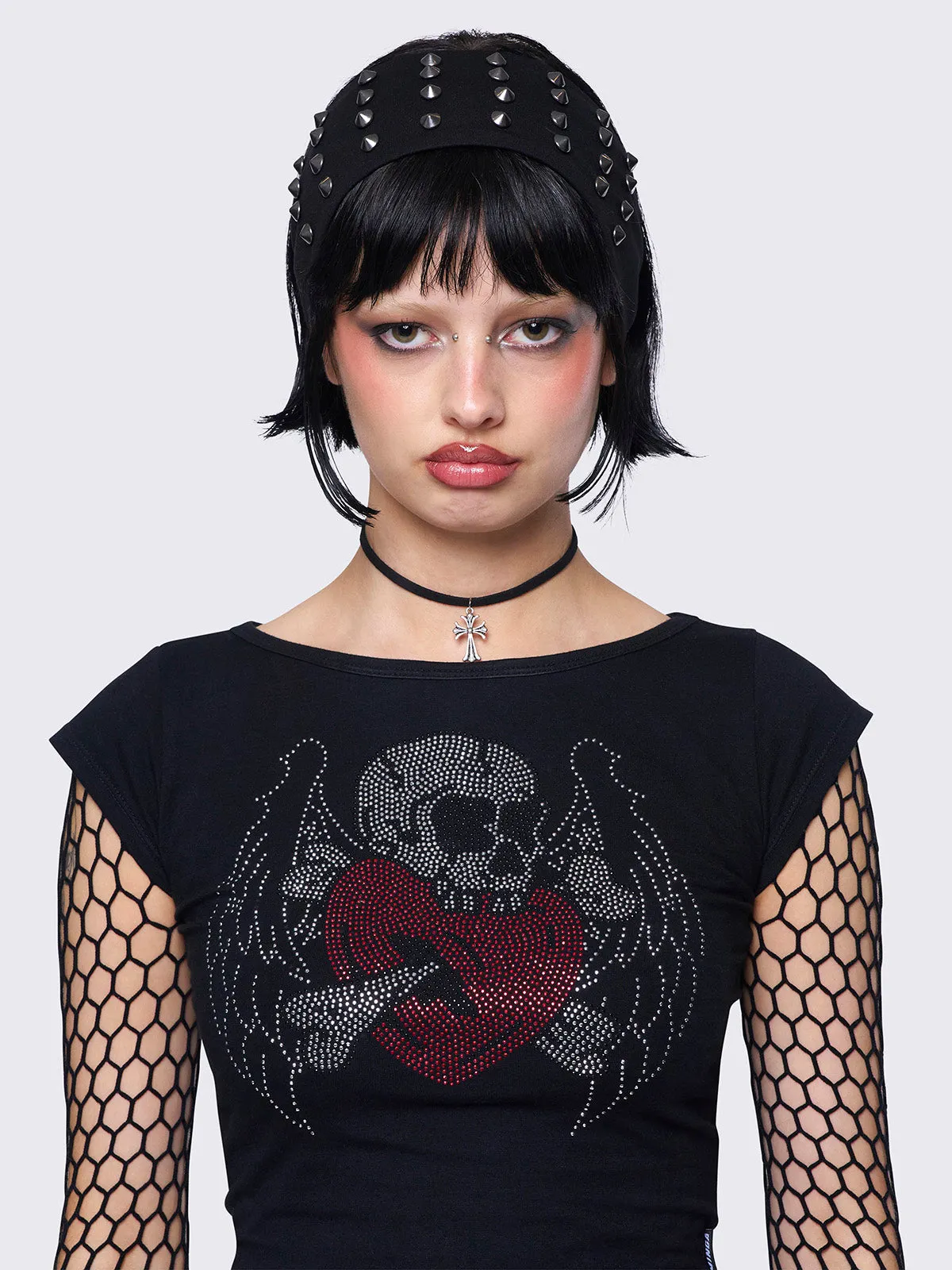 Hex Spiked Headband sold by Minga London