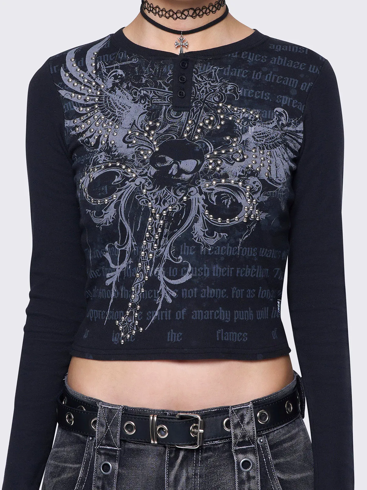 Winged Darkness Top sold by Minga London product image thumbnail 4