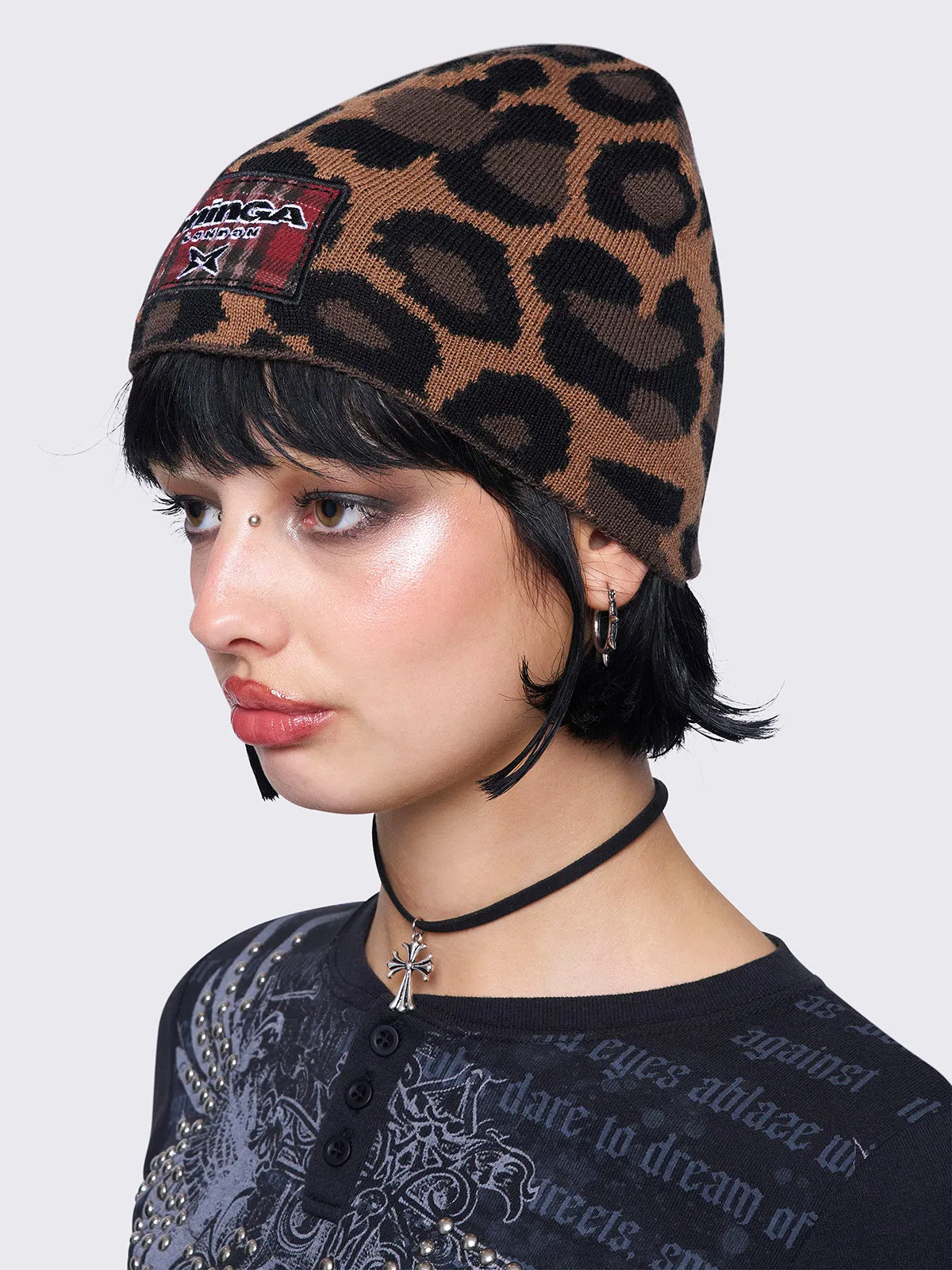 関税送料込【JADED LONDON】Leopard Beanie img25638_src.webp