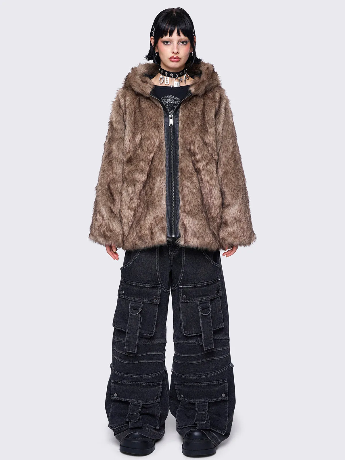 Arctik Faux Fur Jacket sold by Minga London product image thumbnail 2