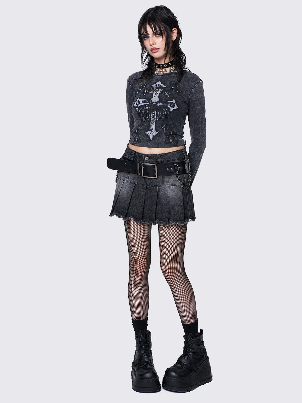 Chained Studded Buckle Belt sold by Minga London product image thumbnail 3