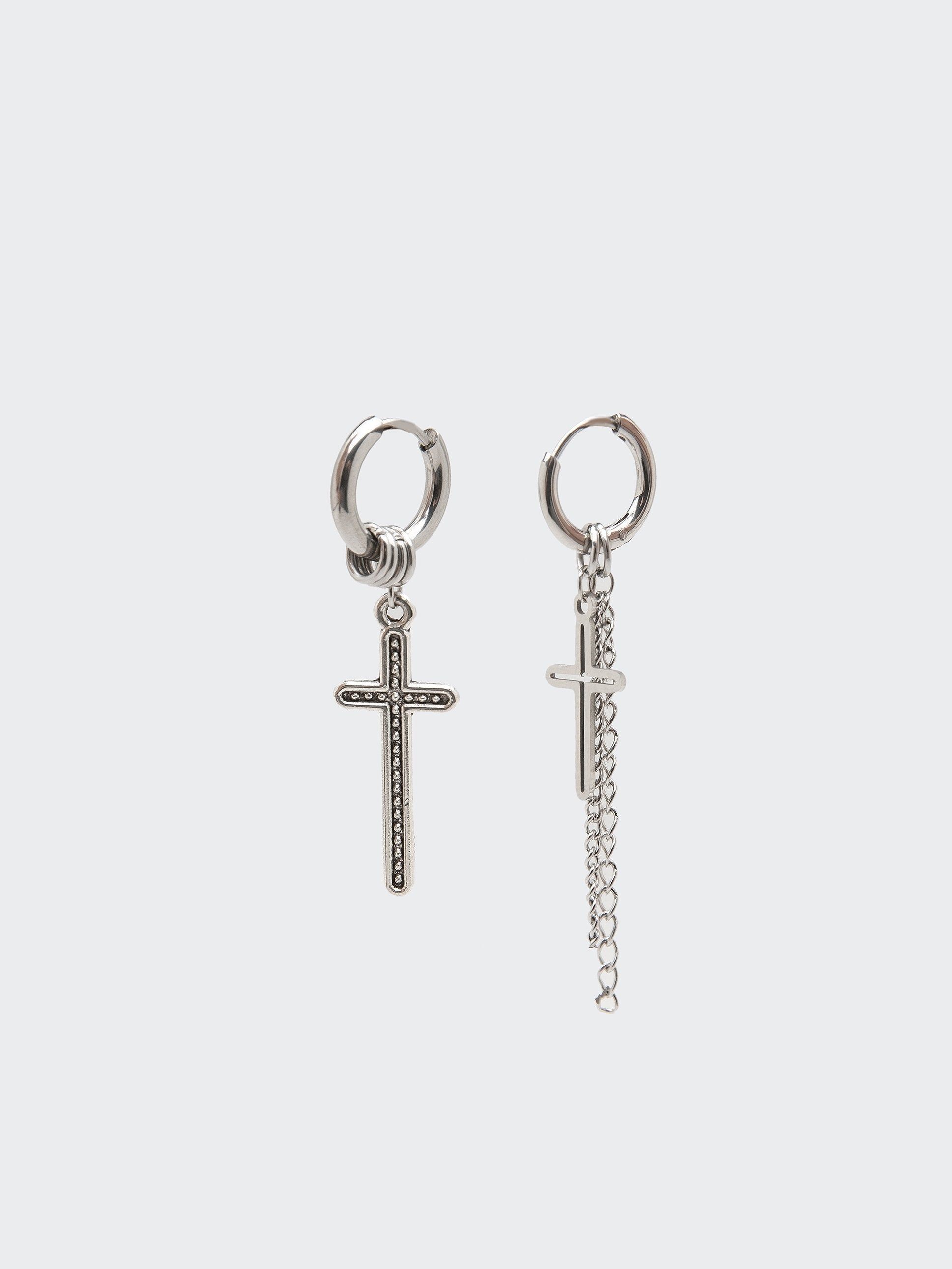 Minga London Cross Your Mind Drop Earrings | Parallel Minga London Cross Your Mind Drop Earrings | Parallel