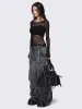 Abyss Black Vegan Shoulder Bag sold by Minga London