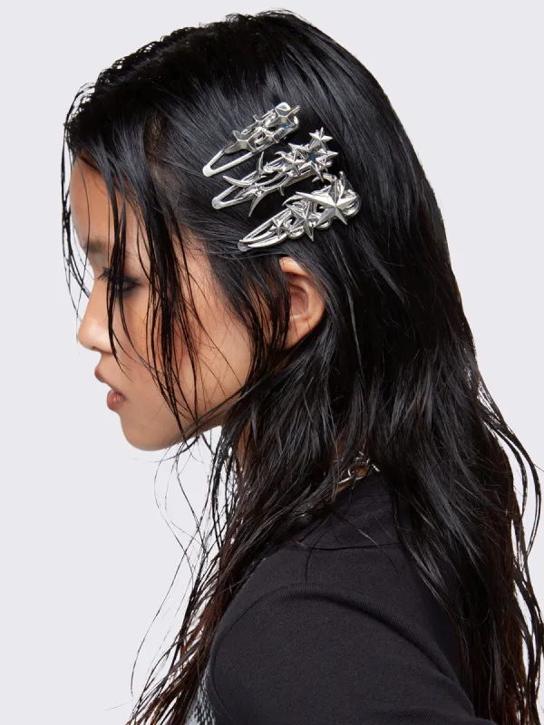 【Minga London】Elektra ヘッドバンド ※送関込 Black Metallic Hole Headband | Minga London – Minga London US