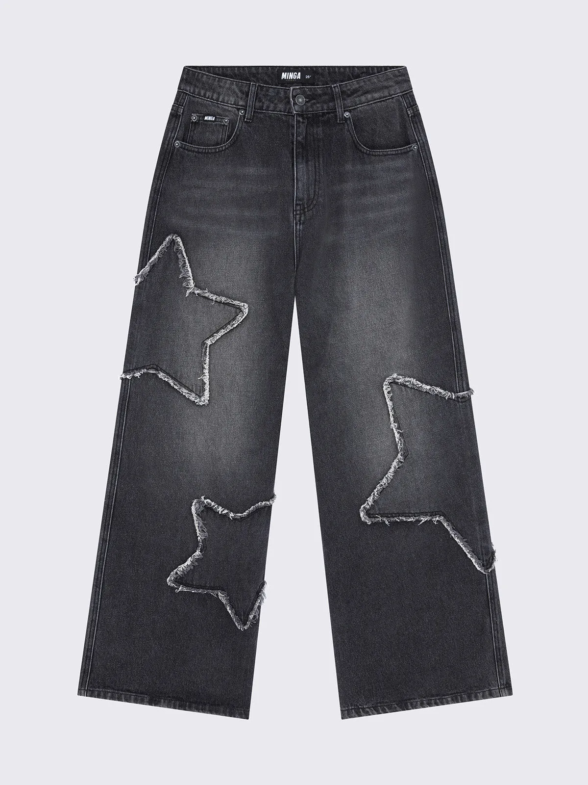 Starburst Black Baggy Jeans sold by Minga London product image thumbnail 5