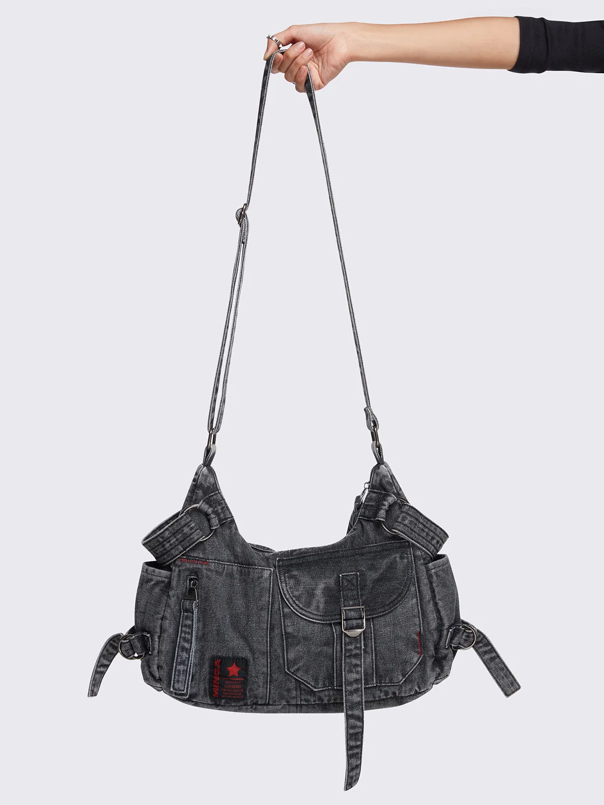 Ayla Denim Crossbody Bag sold by Minga London product image thumbnail 2