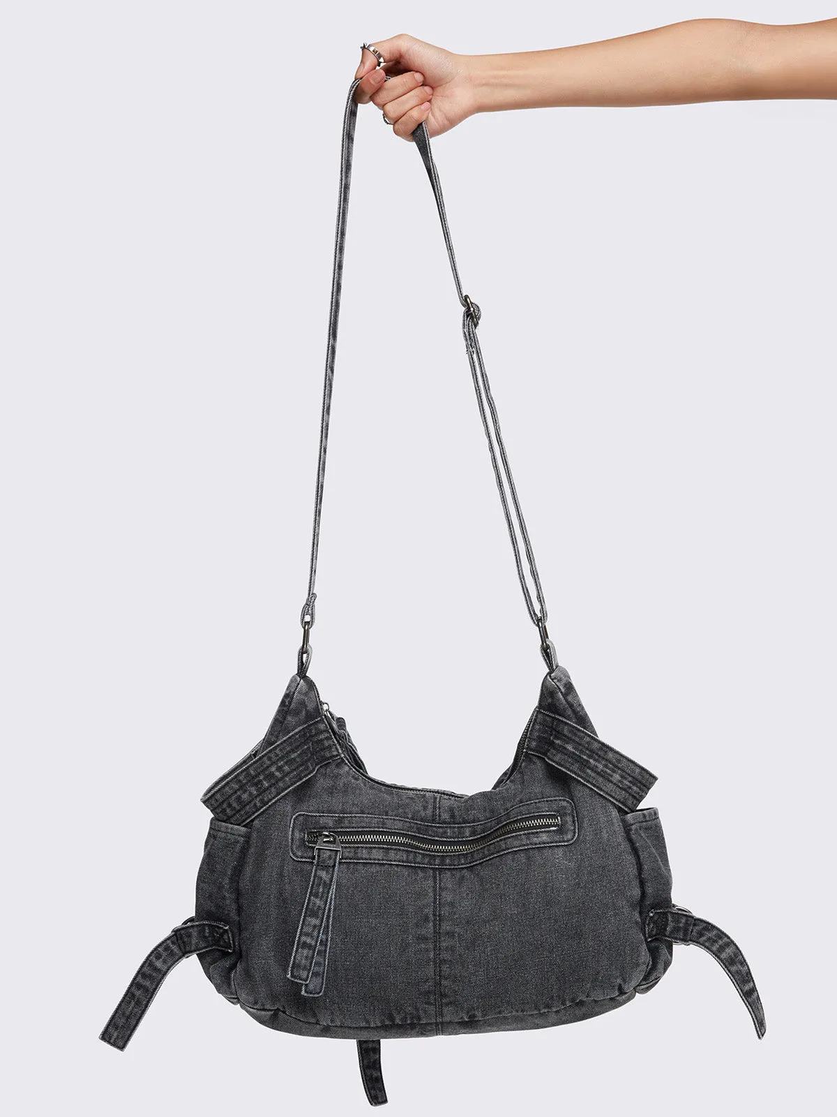 Ayla Denim Crossbody Bag sold by Minga London product image thumbnail 5