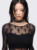 Crossed Paths Fishnet Top sold by Minga London