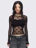 Crossed Paths Fishnet Top sold by Minga London