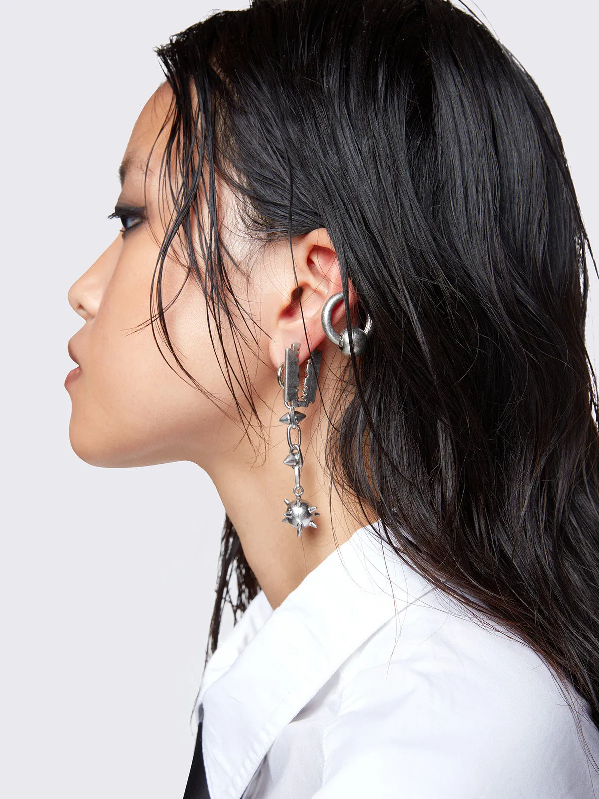 Spiked Arsenal Earring Set sold by Minga London product image thumbnail 2