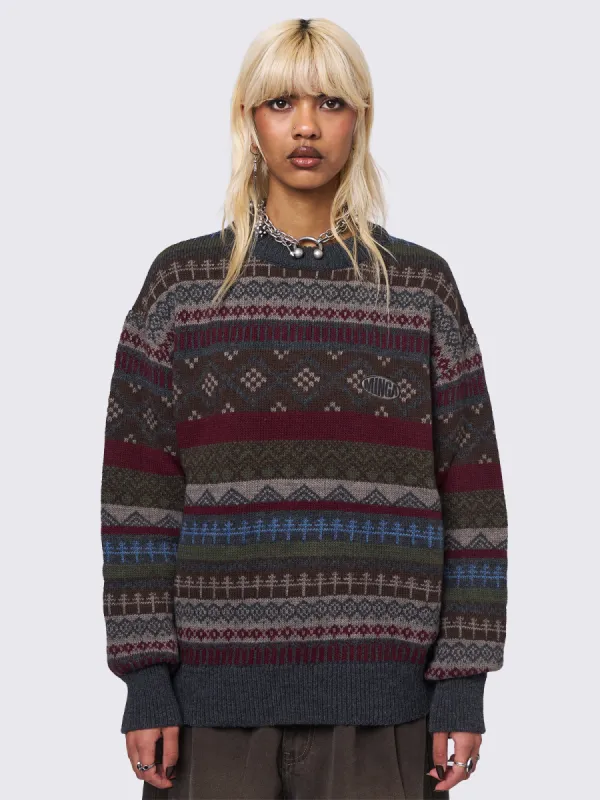 Ashton Jacquard Sweater sold by Minga London