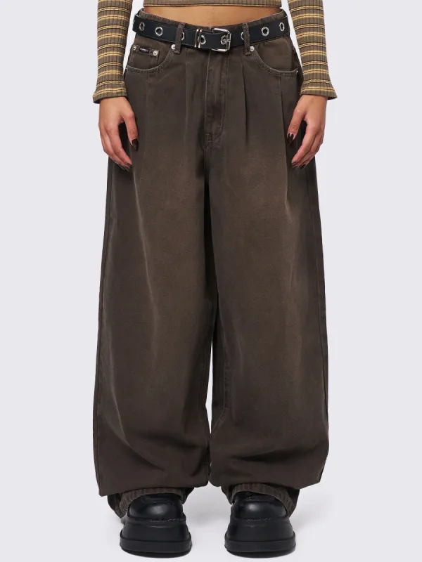 Ollie Brown Baggy Pants sold by Minga London