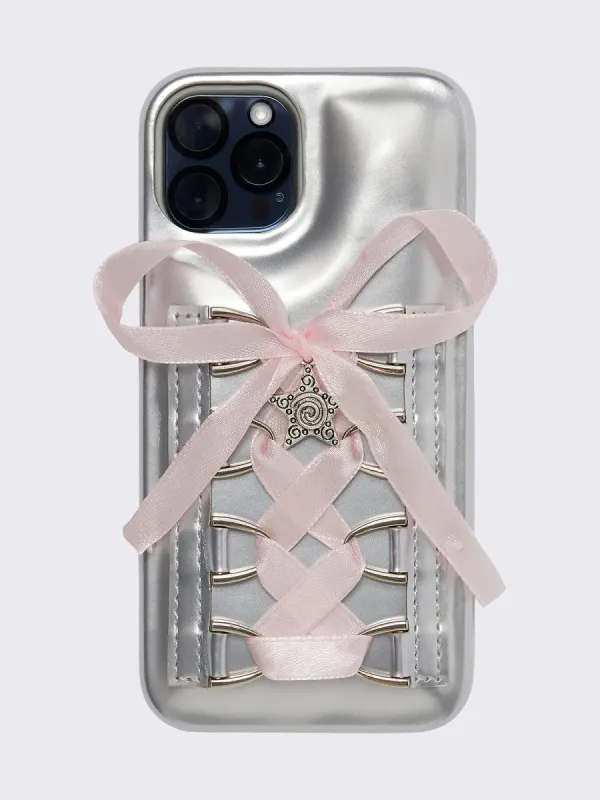 Cuteness Lace Up iPhone Case made by Minga London