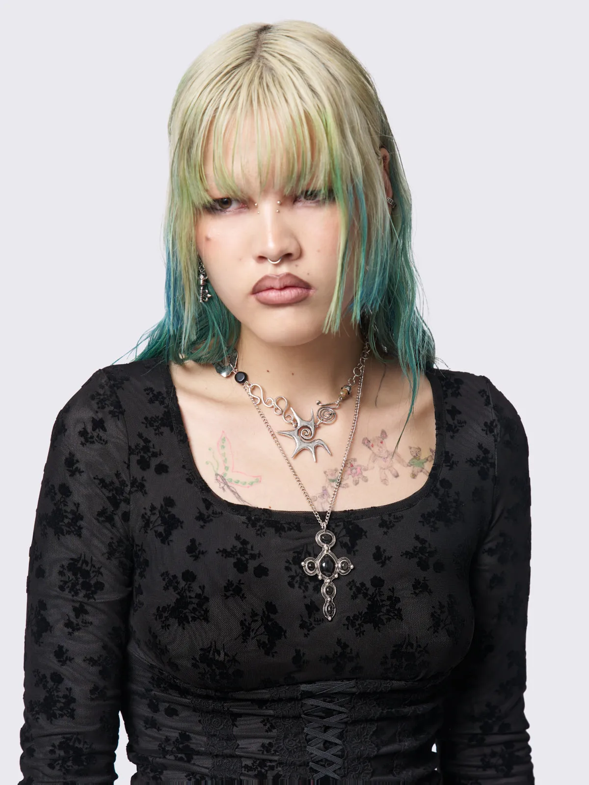 Gleaming Cross Necklace Set sold by Minga London product image thumbnail 2