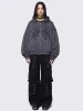 Minga Ink Grey Zip Up Hoodie sold by Minga London