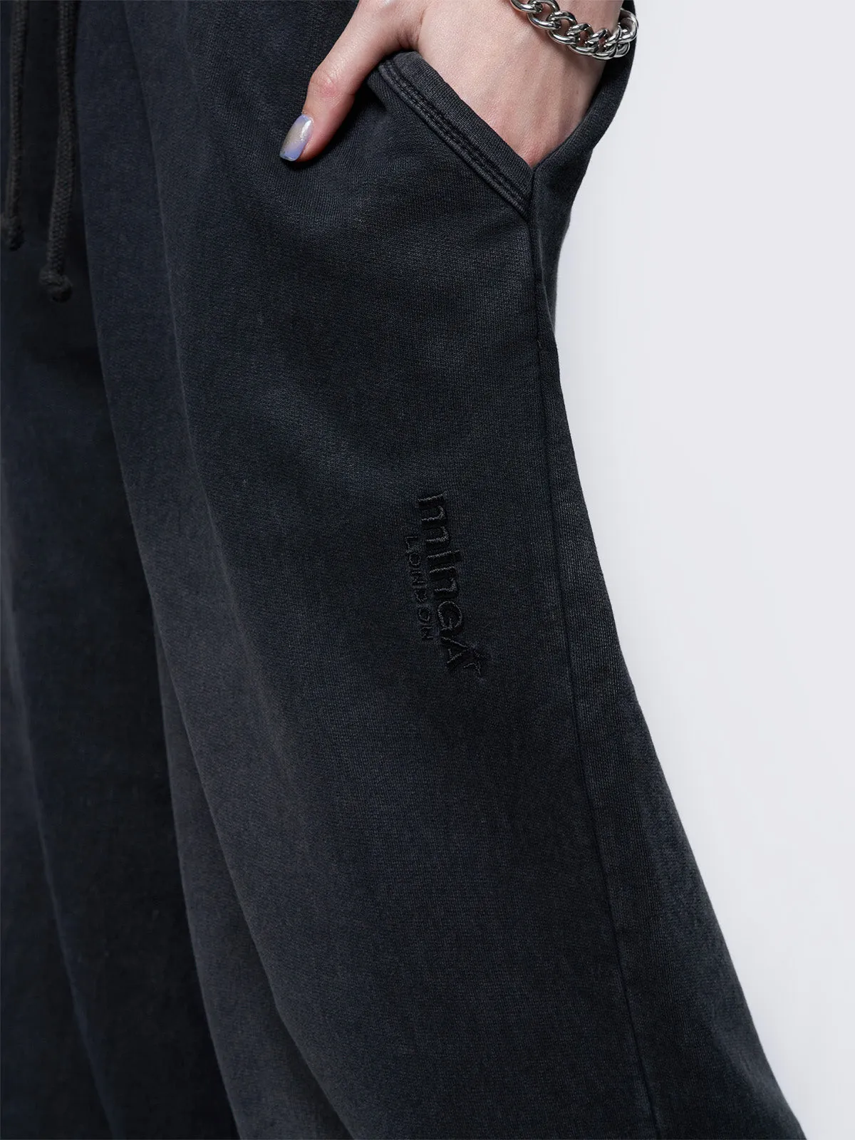 Liv Black Washed Sweatpants sold by Minga London product image thumbnail 4