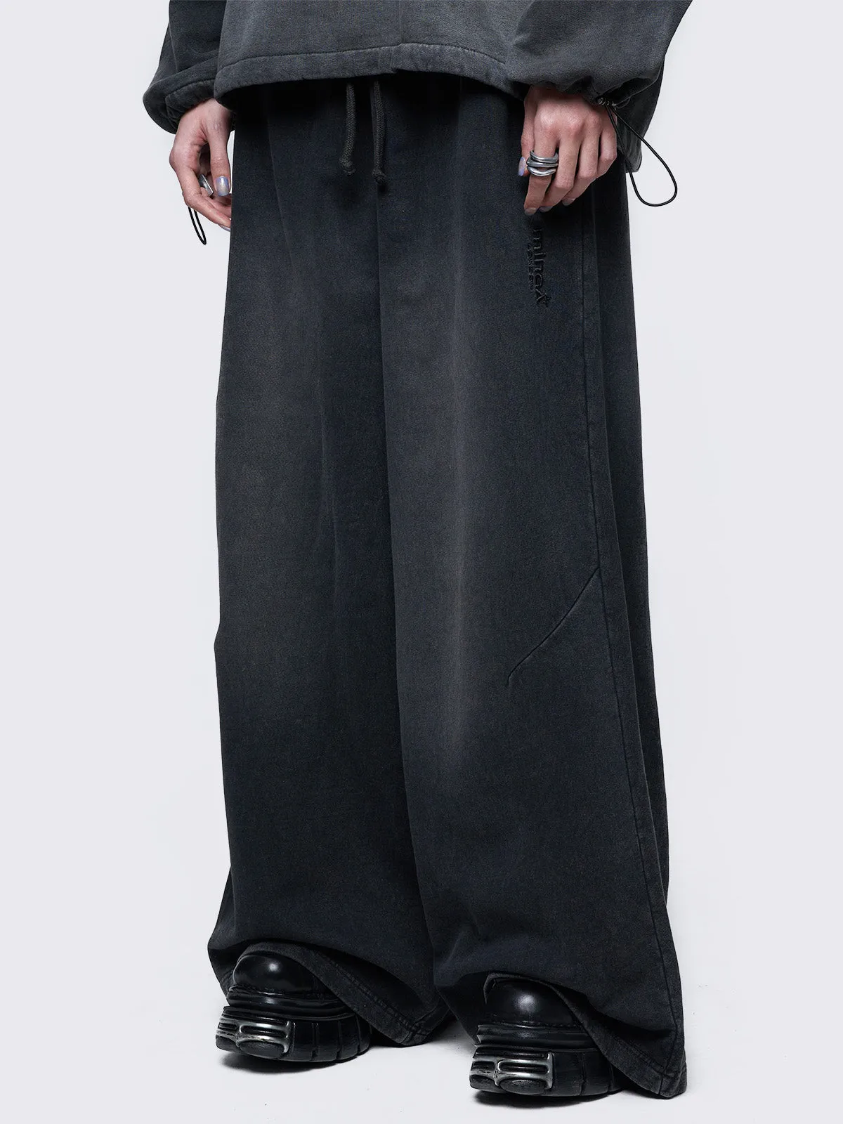 Liv Black Washed Sweatpants sold by Minga London product image thumbnail 5