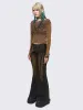 Gia Overdye Belted Flared Jeans sold by Minga London