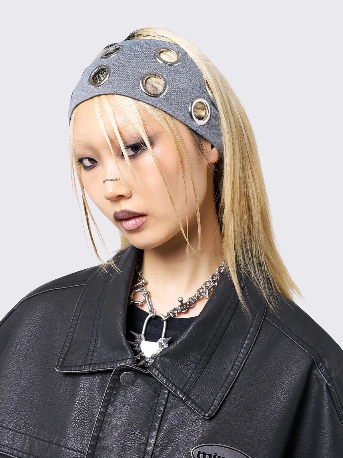 Elektra Grey Headband sold by Minga London