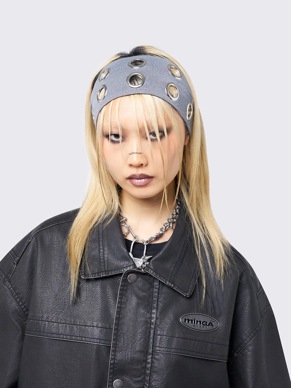 Elektra Grey Headband sold by Minga London product image thumbnail 2