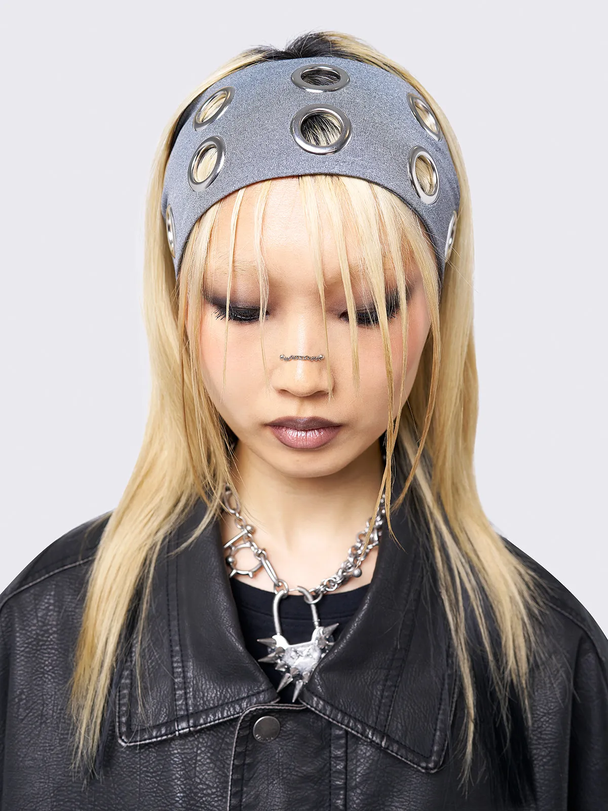 Elektra Grey Headband sold by Minga London product image thumbnail 3