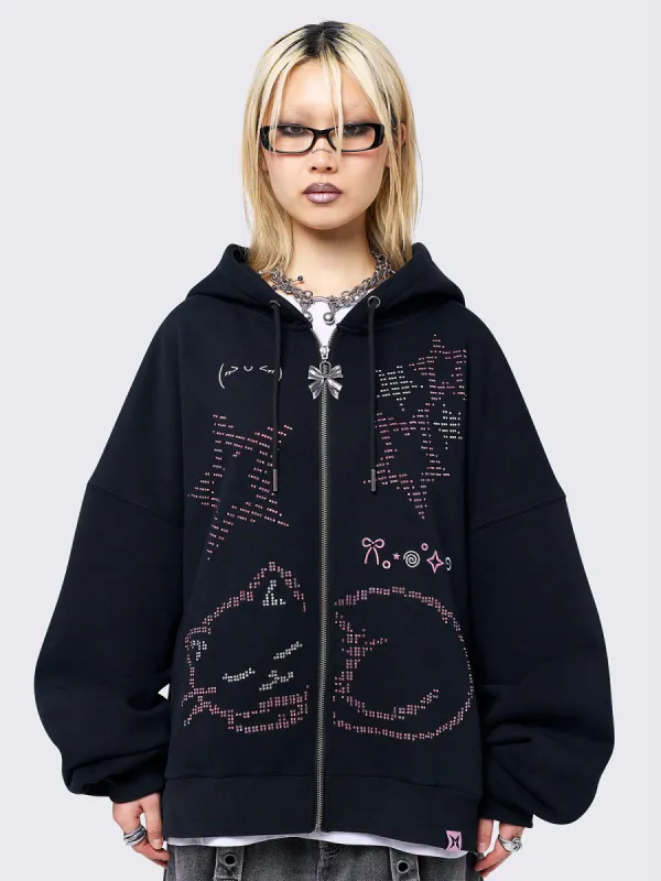 Purrfection Zip Up Hoodie sold by Minga London