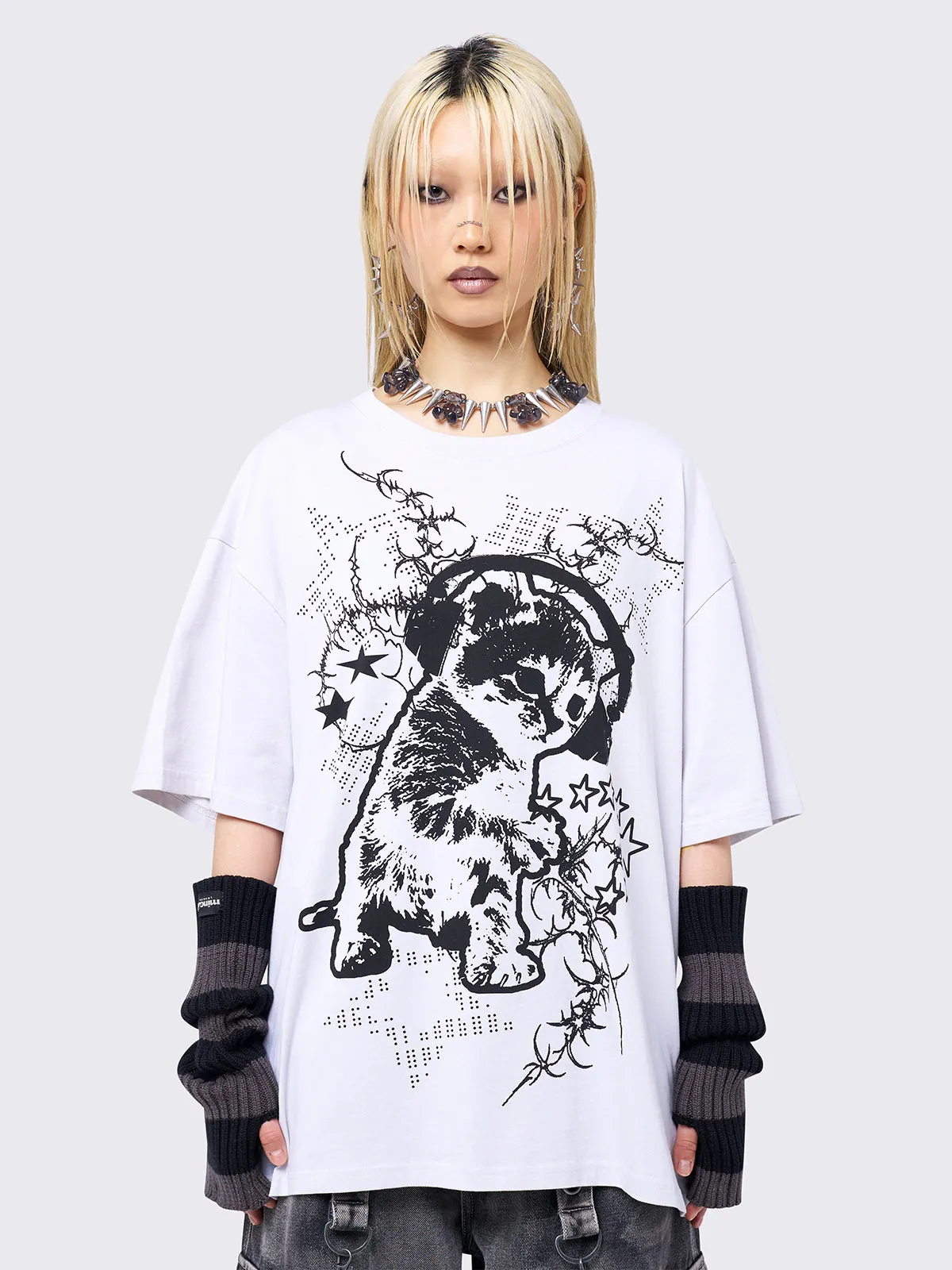 Meow Beats T-Shirt sold by Minga London
