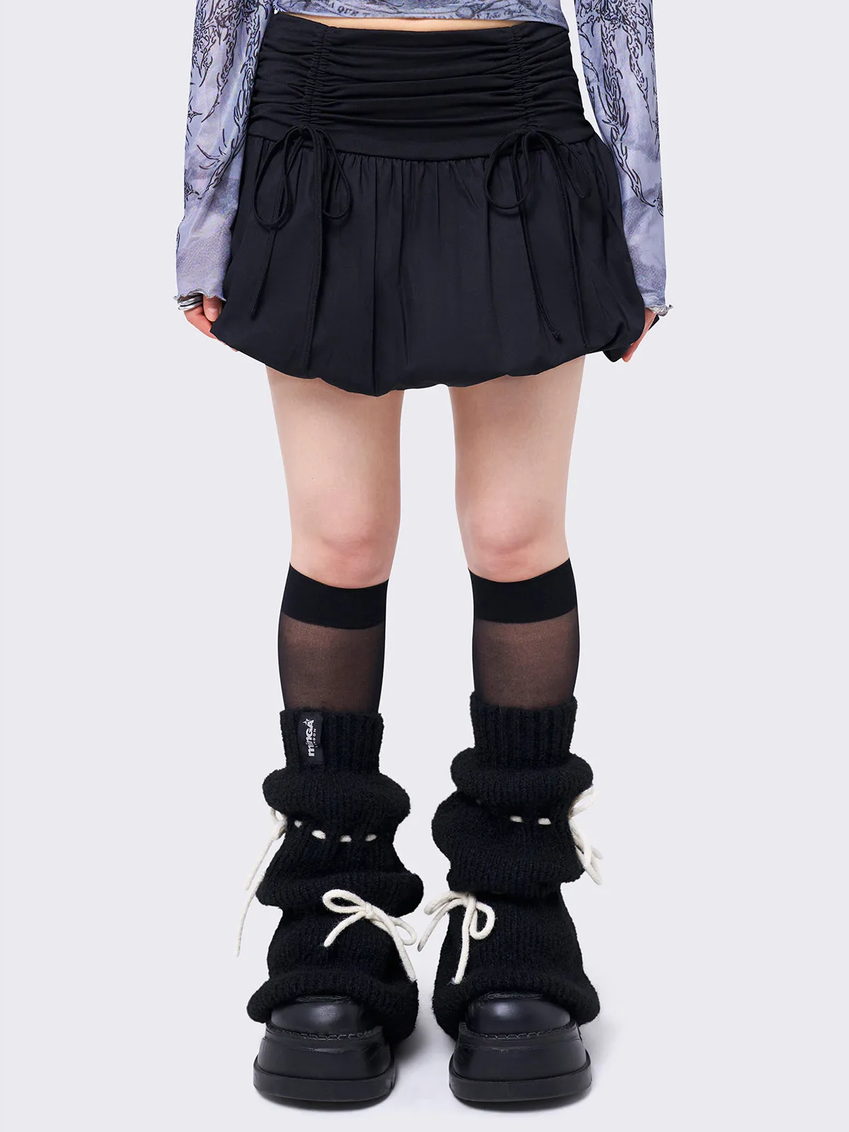 Nina Puffball Mini Skirt sold by Minga London