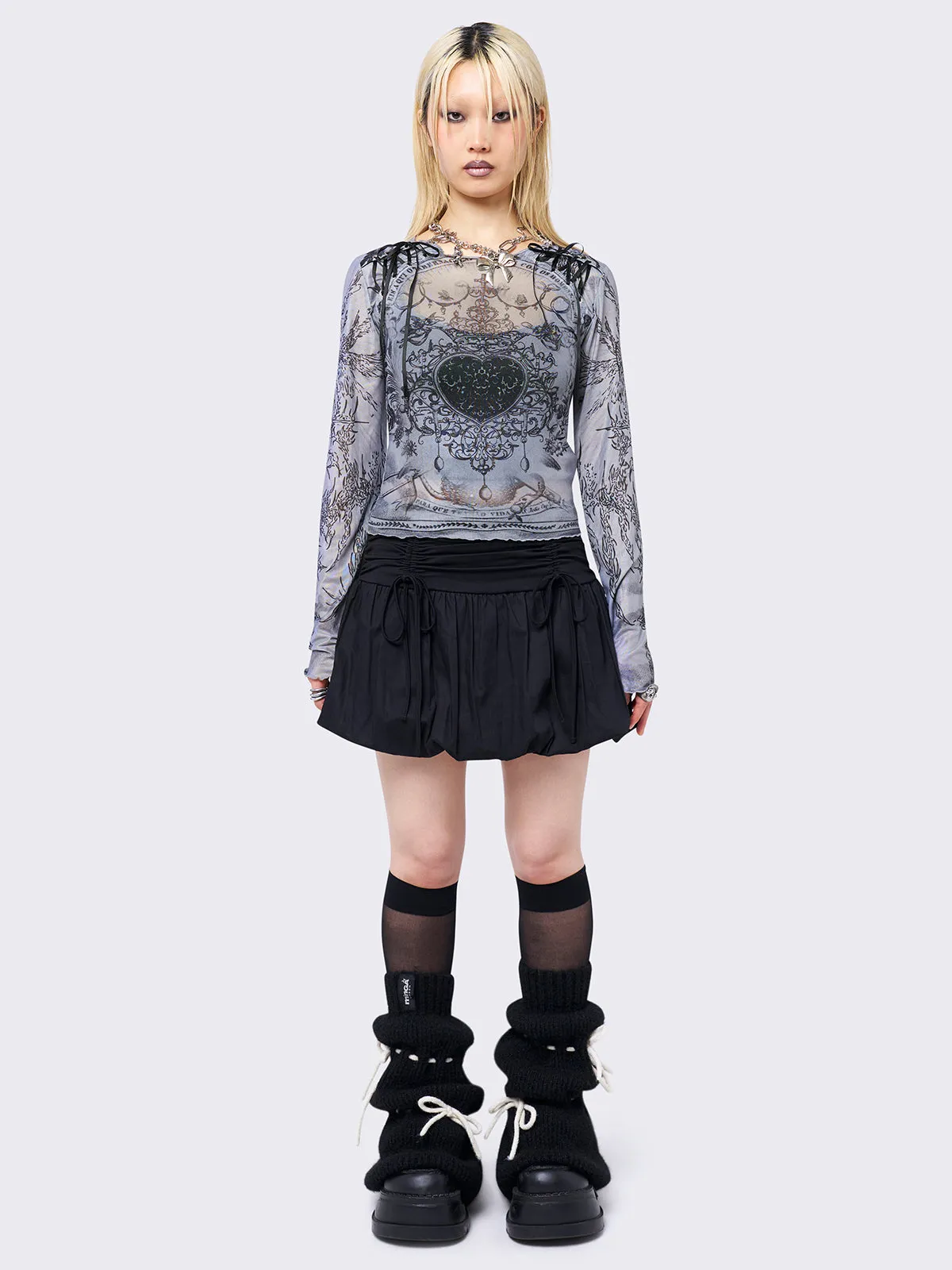 Nina Puffball Mini Skirt sold by Minga London product image thumbnail 2