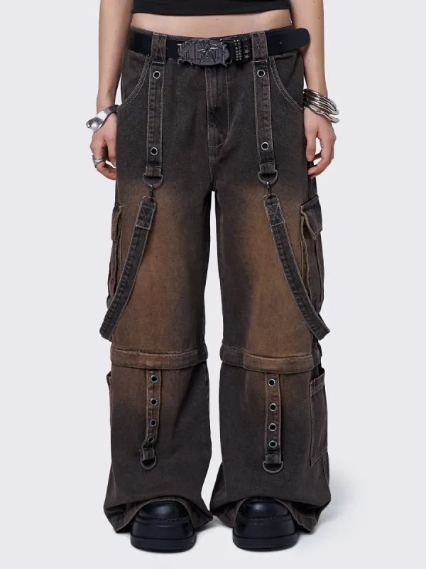 Trek Overdye Cargo Jeans sold by Minga London