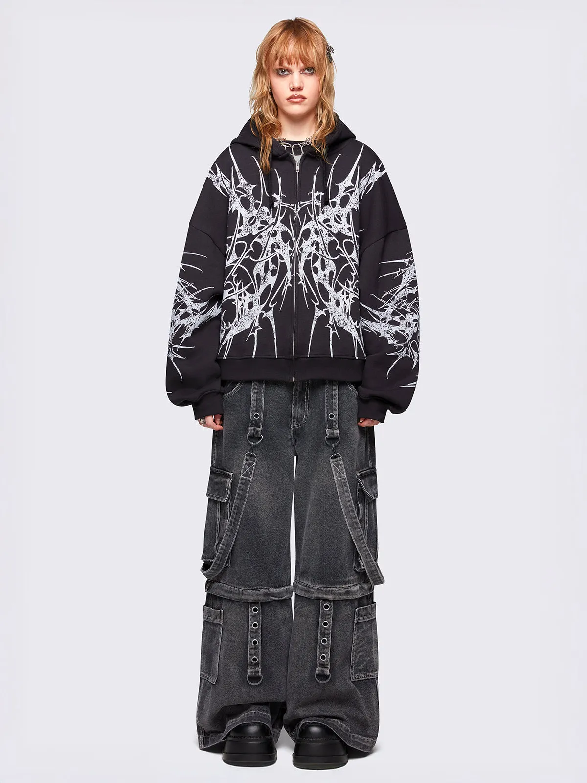 Insane Zip Up Hoodie sold by Minga London product image thumbnail 2