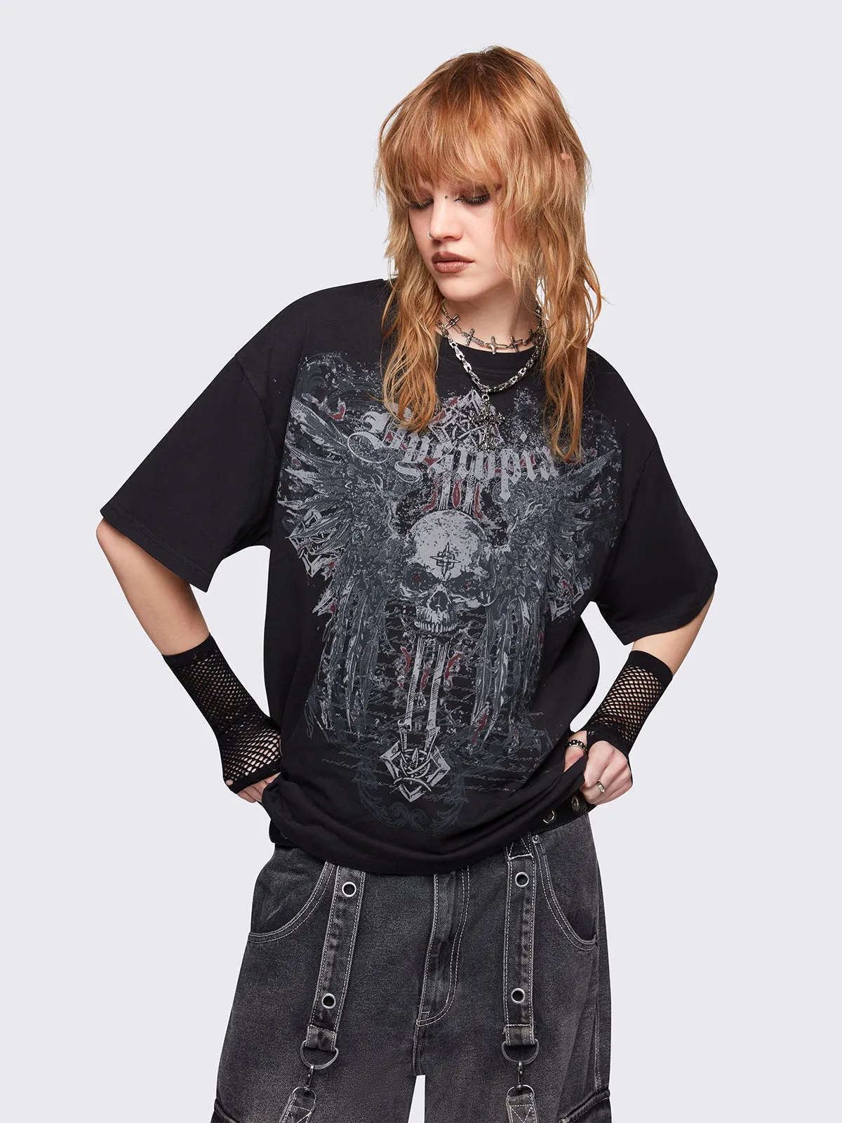 Dystopia Wings T-Shirt sold by Minga London product image thumbnail 3