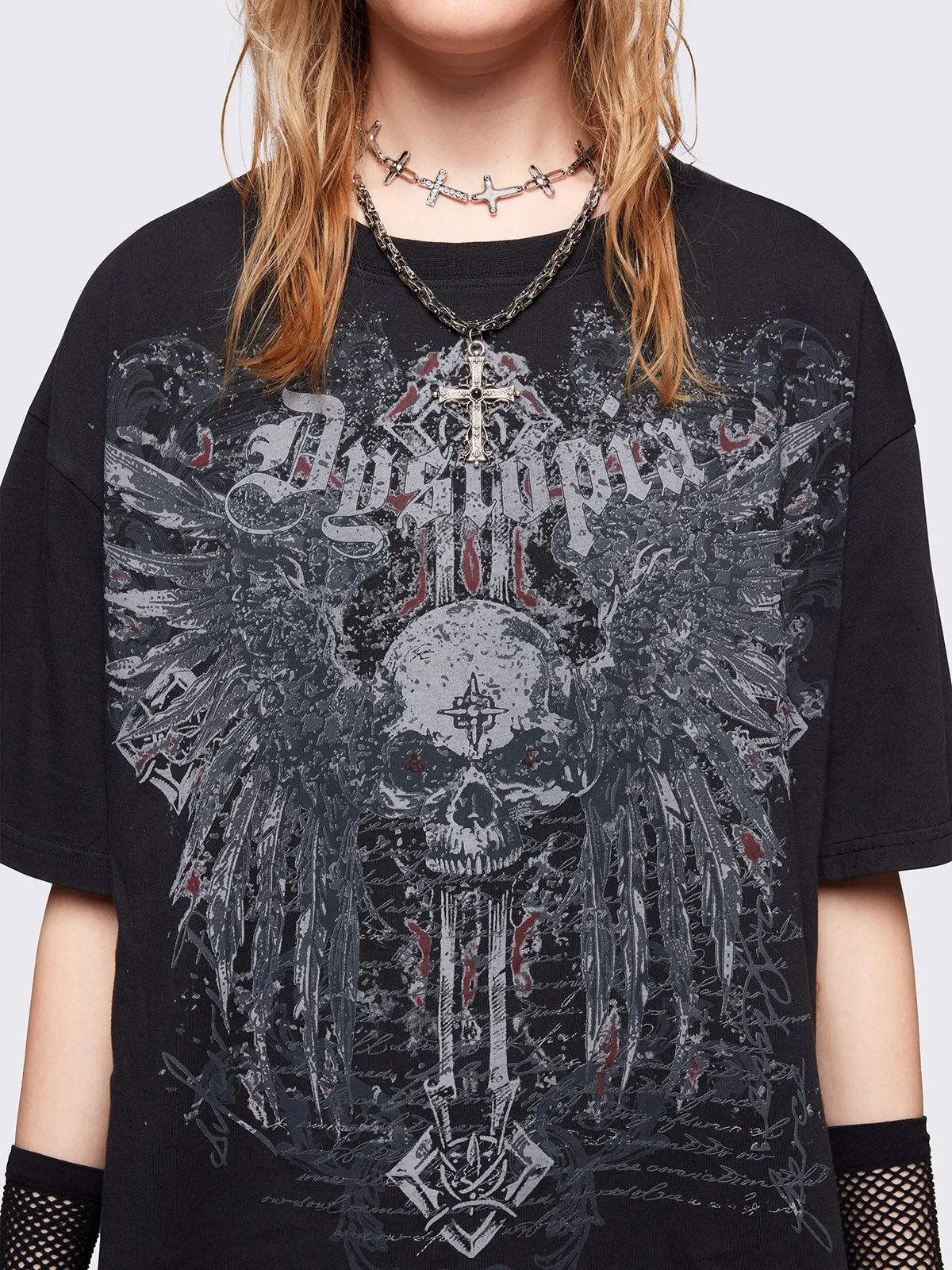 Dystopia Wings T-Shirt sold by Minga London product image thumbnail 4