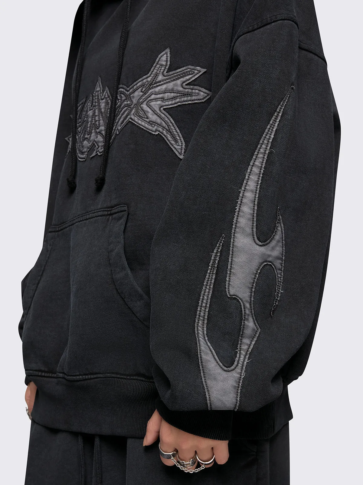 Raw Washed Hoodie sold by Minga London product image thumbnail 3