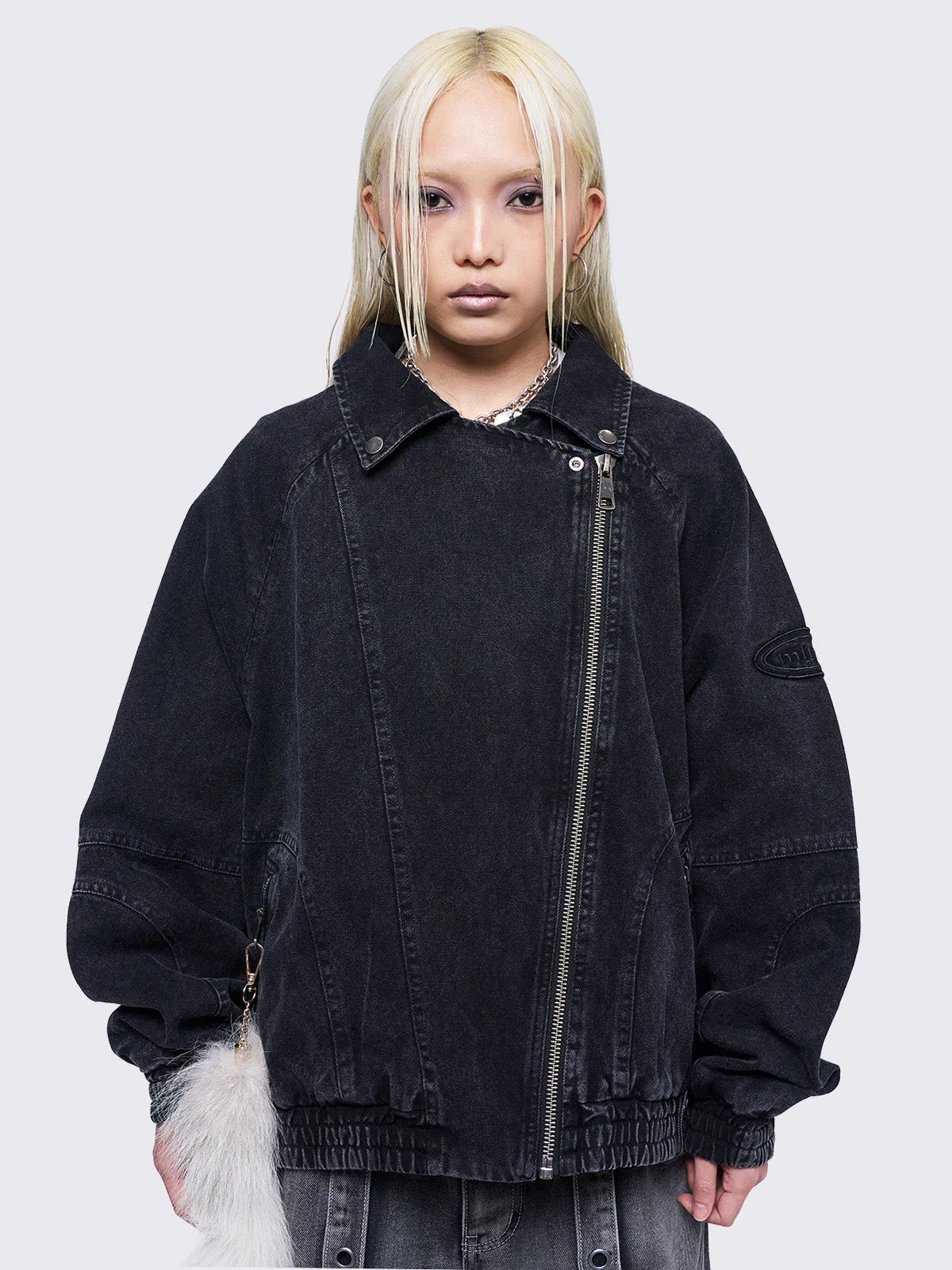 Harley Black Bomber Jacket sold by Minga London product image thumbnail 5