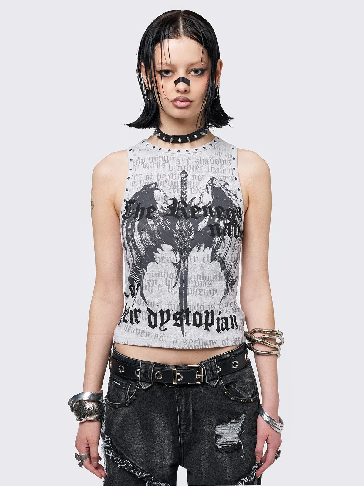 Dystopian Vest Top sold by Minga London