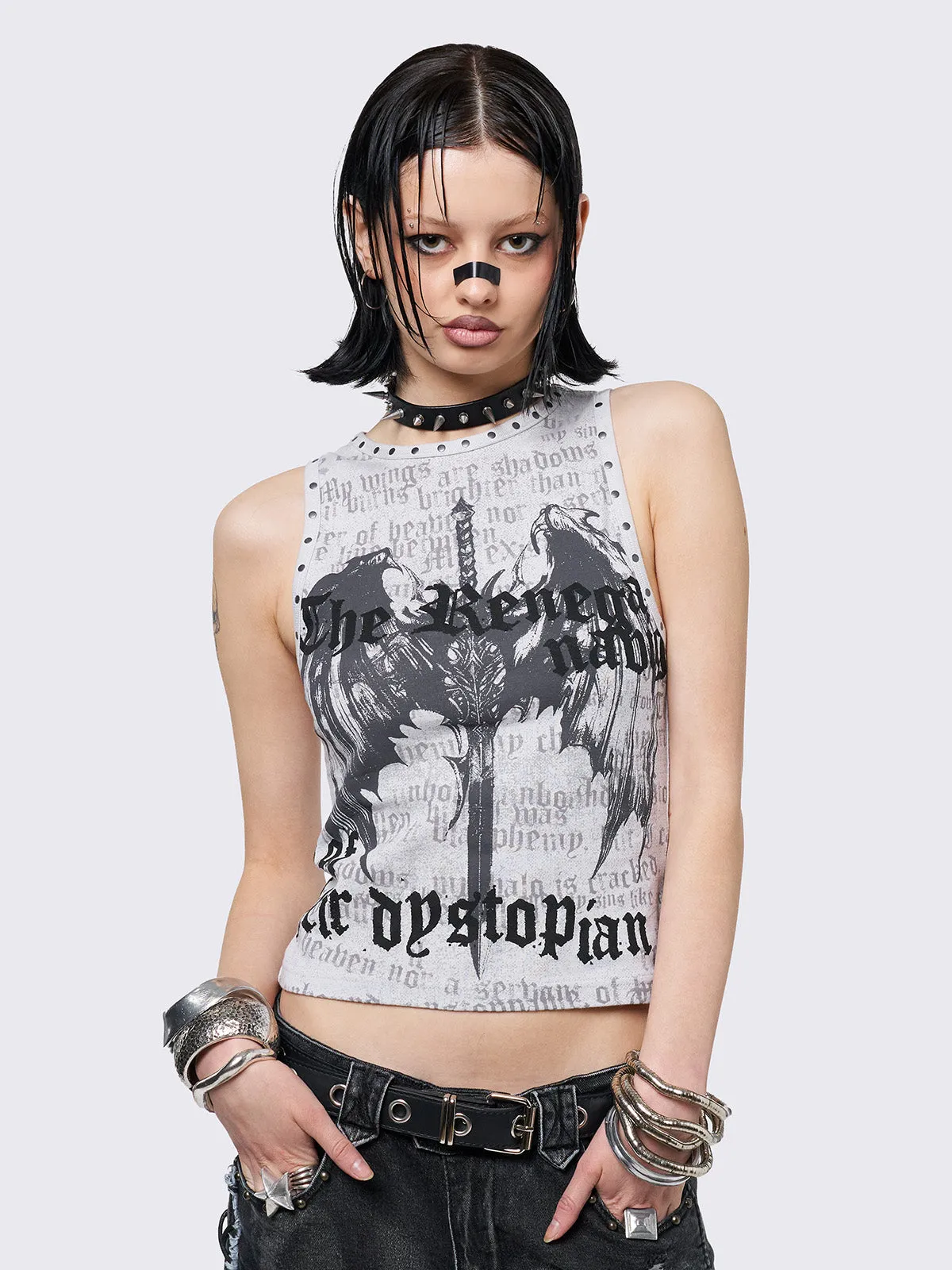 Dystopian Vest Top sold by Minga London product image thumbnail 3