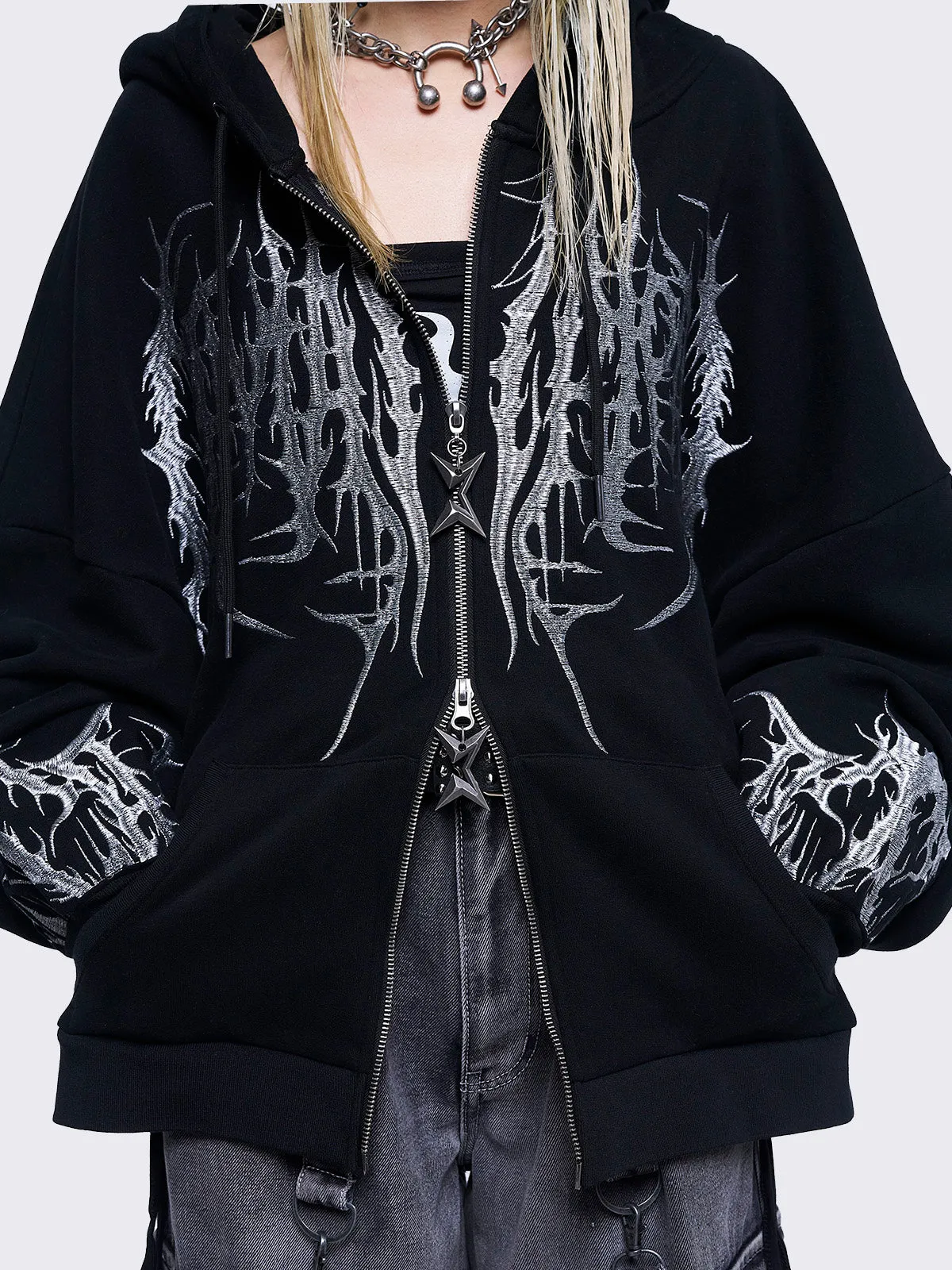 Venom Zip Up Hoodie sold by Minga London product image thumbnail 3