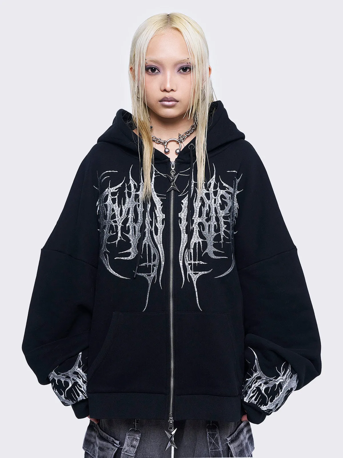 Venom Zip Up Hoodie sold by Minga London