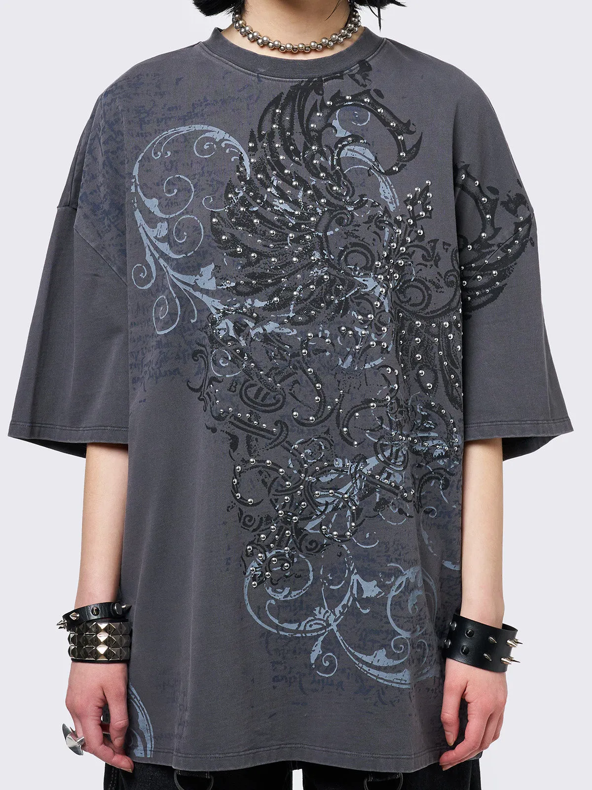 Charcoal Washed T-Shirt sold by Minga London product image thumbnail 3