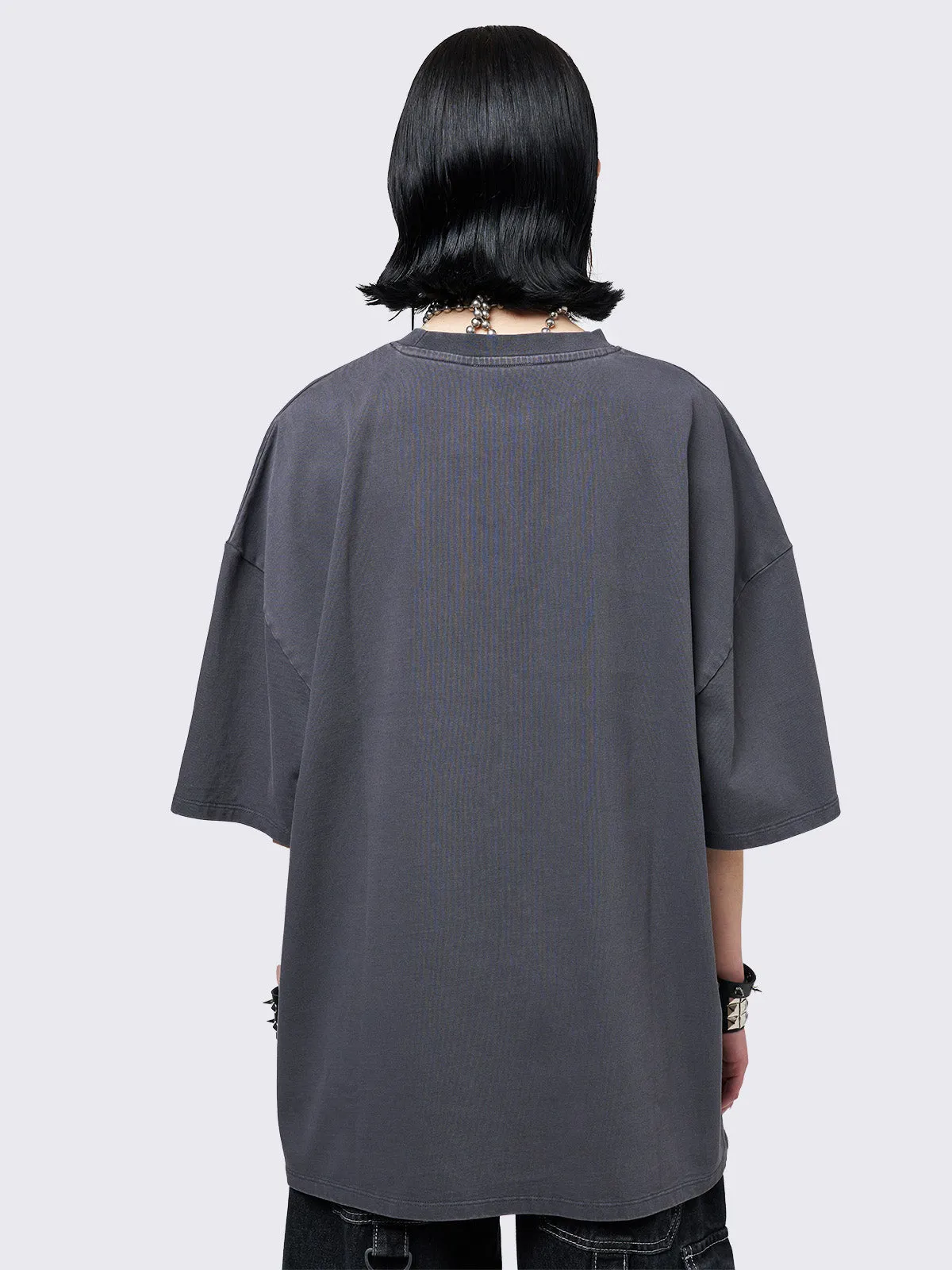 Charcoal Washed T-Shirt sold by Minga London product image thumbnail 4