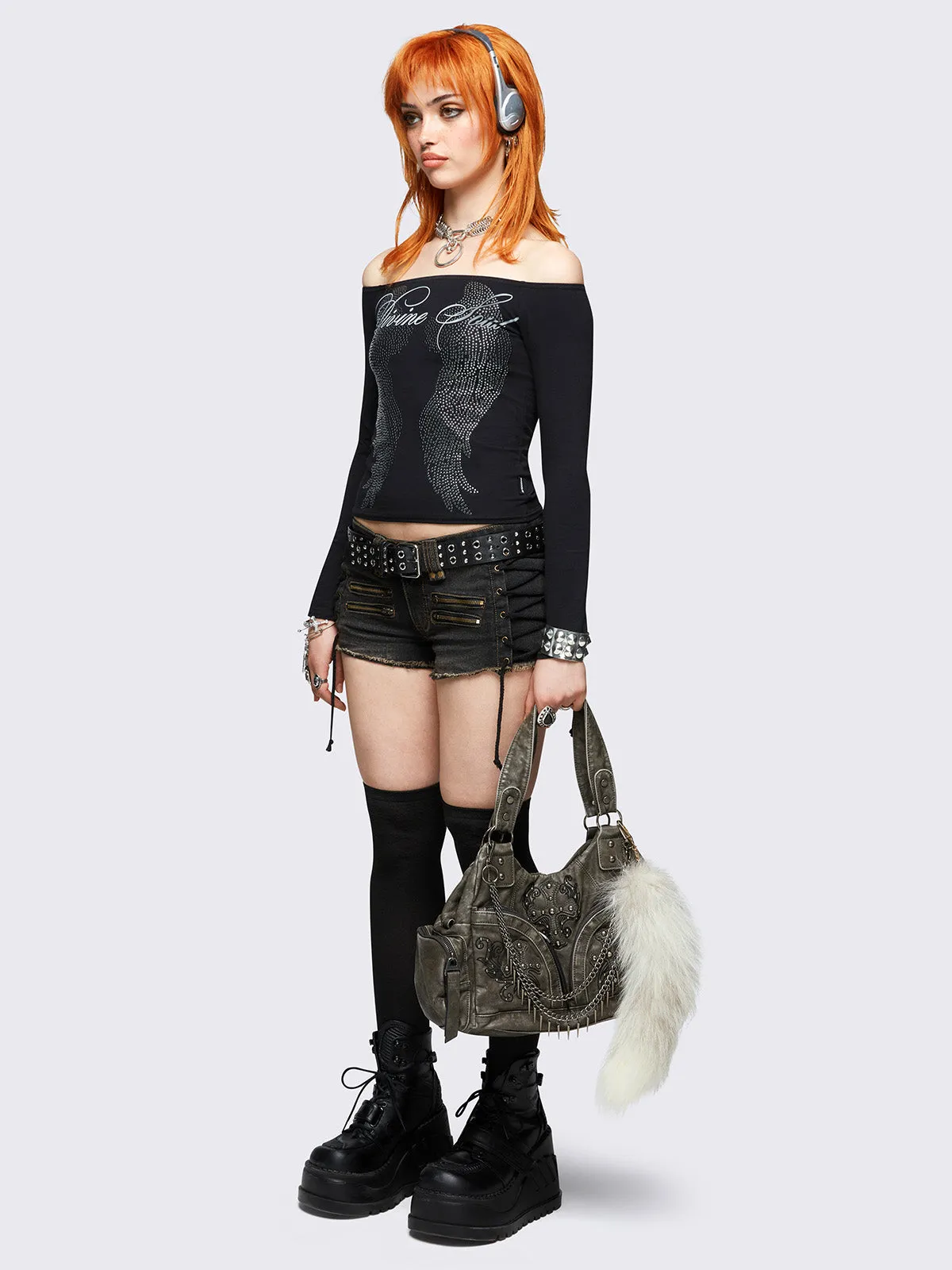 Divine Soul Off-Shoulder Top sold by Minga London product image thumbnail 5