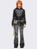 Grime Washed Zip Up Hoodie sold by Minga London