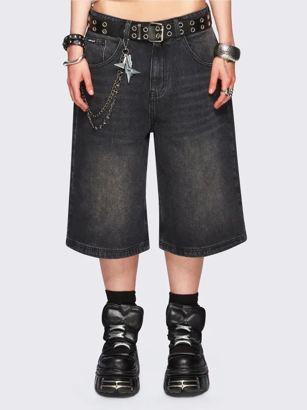 Jen Black Washed Jorts sold by Minga London