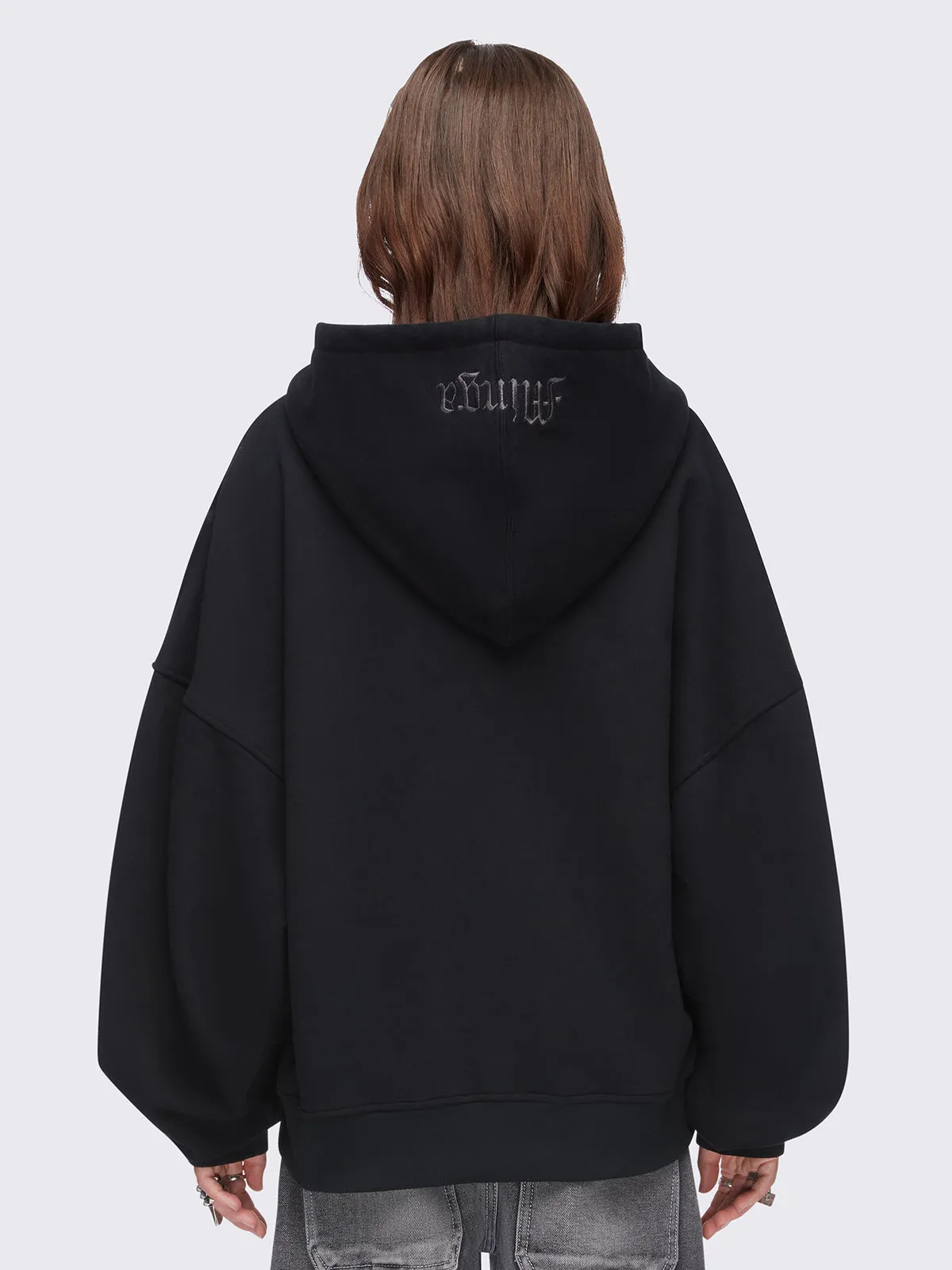 Grim-winged Zip Up Hoodie sold by Minga London product image thumbnail 5