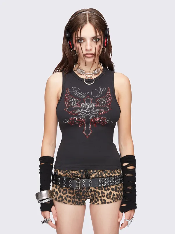 Faith Sin Vest Top sold by Minga London