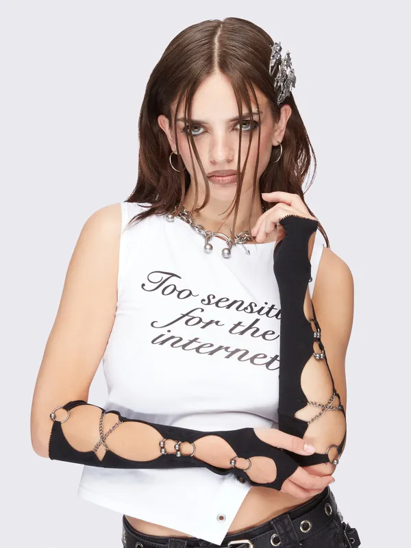 Ring Me Up Arm Warmers sold by Minga London
