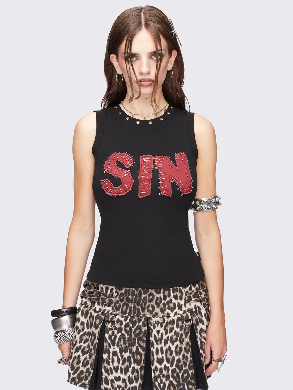 Sin Vest Top sold by Minga London