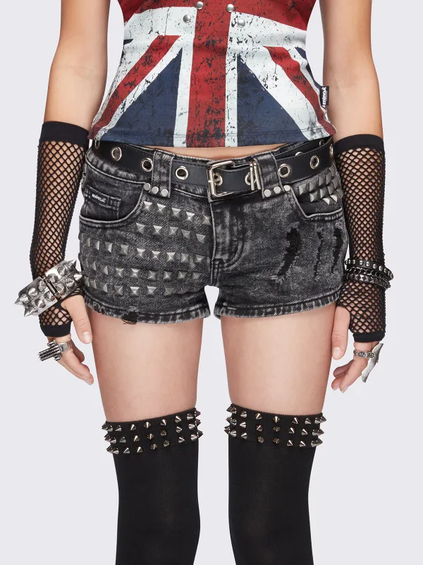 Strike Denim Hot Pants sold by Minga London